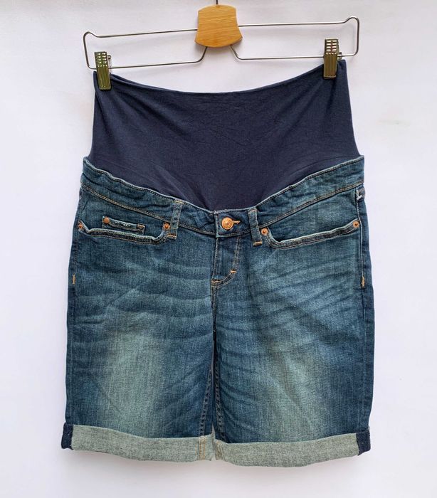 Spodenki Ciążowe H&M Mama Dzinsowe XS 34 Jeans Ciąża