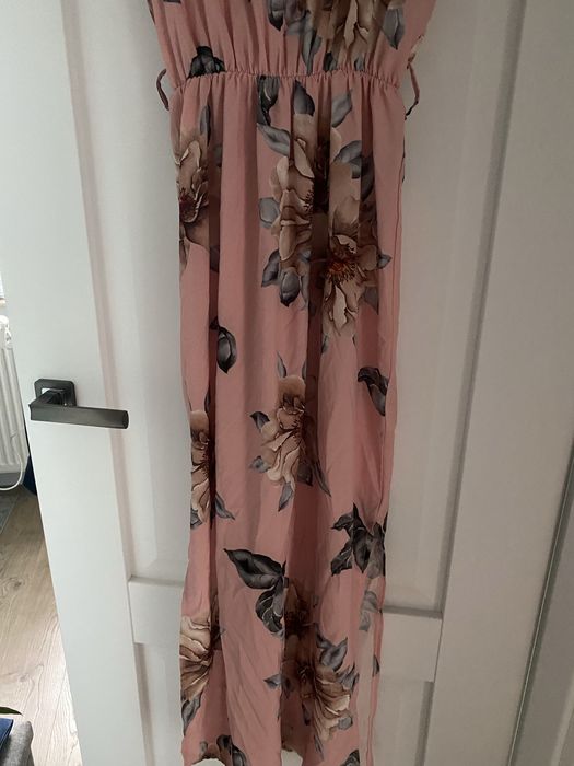 Sukienka maxi w kwiaty na lato s/m