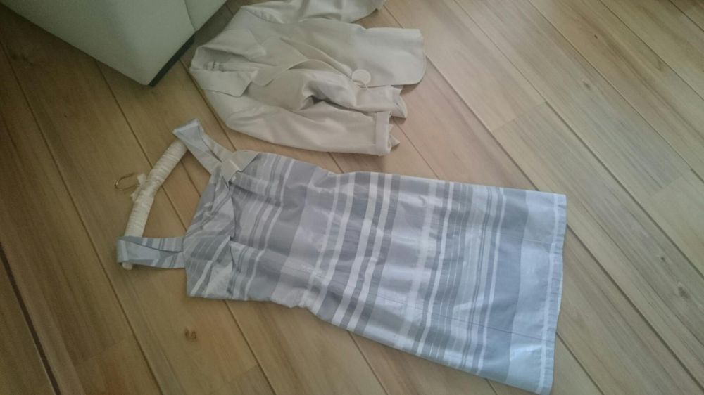 Sukienka z żakietem, komunia wesele, chrzciny