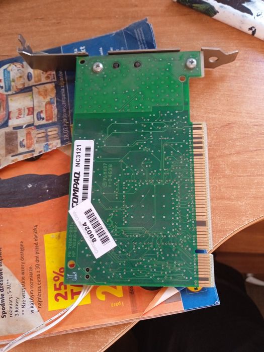 Retro stara karta  sieciowa compaq nc3121