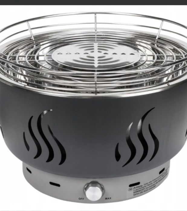 Grill węglowy z aktywną wentylacją