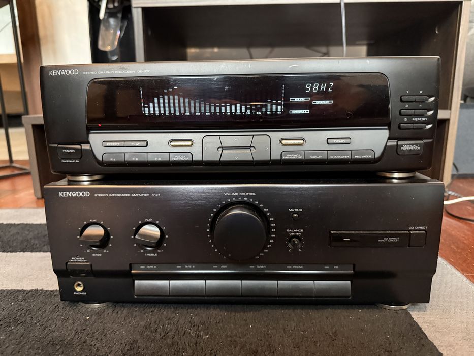 Kenwood krektor GE-850 z analizatorem widma.