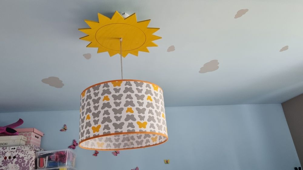Lampa Słońce sufitowa dziecięca