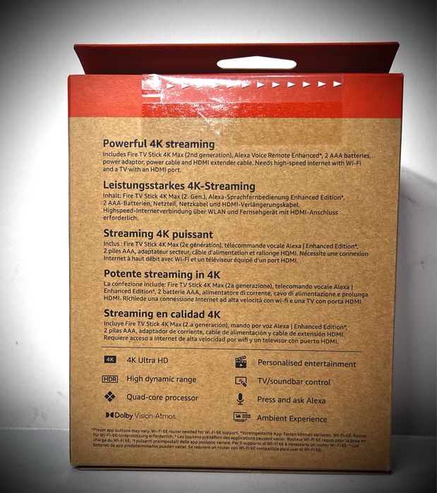 Amazon Fire TV 4k Max Wi-Fi 6E - 16gb64873988906755122