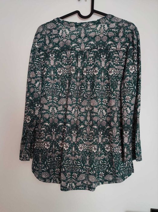 Zielona bluzka z długim rękawem H&M