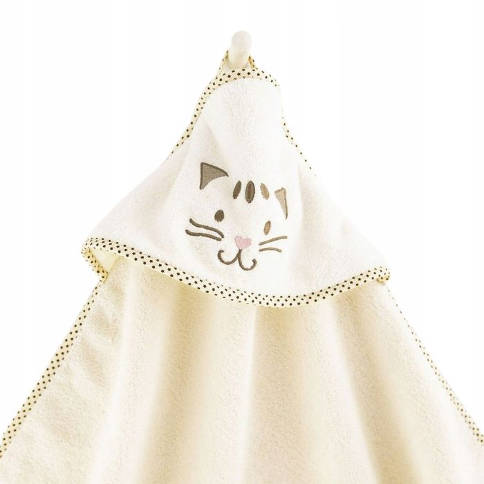 Ręcznik Z Kapturkiem Zwoltex 90X90Cm Kotek