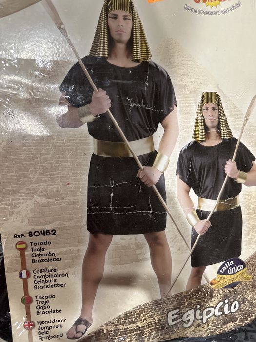 Fato de carnaval de egipcio