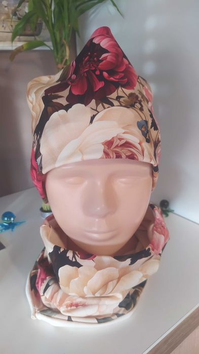 Czapka i komin komplet damski