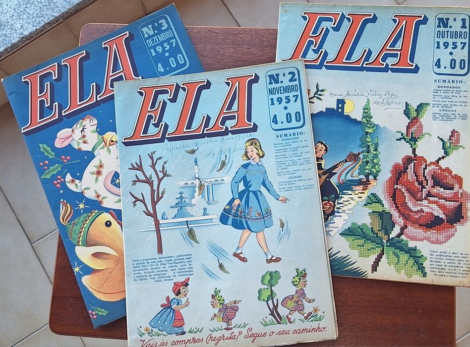 21 Revistas "Bordados à Máquina" e "Ela"