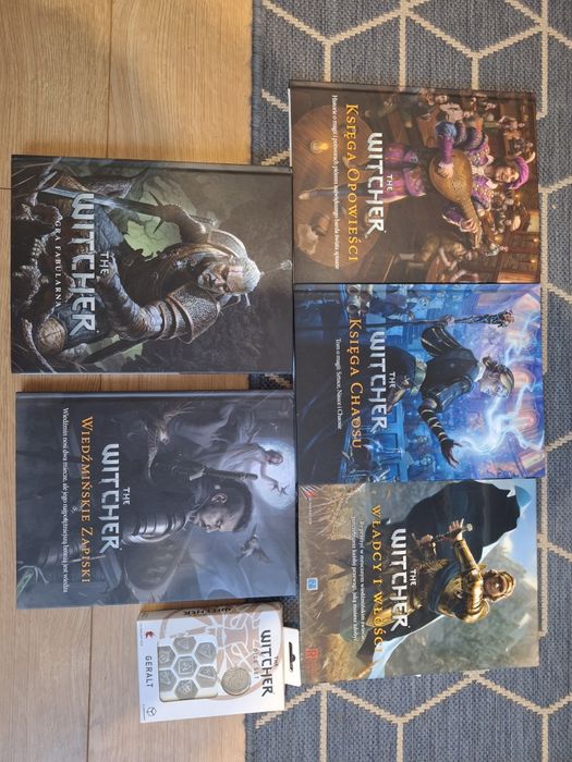 Zestaw RPG THE WITCHER – NOWY, nieużywany + nowe kostki