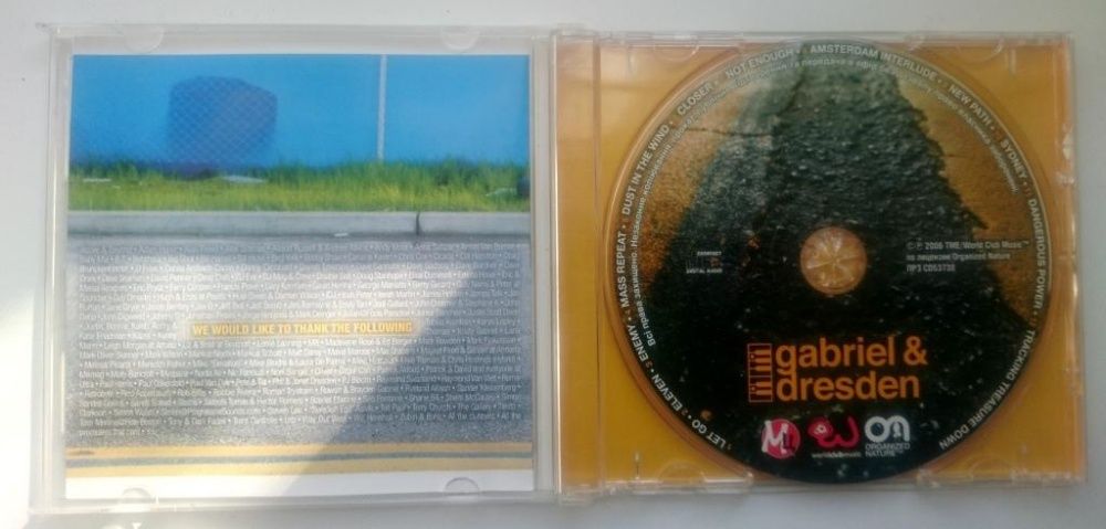 Клубная музыка диски Gabriel & Dresden лицензия cd диски