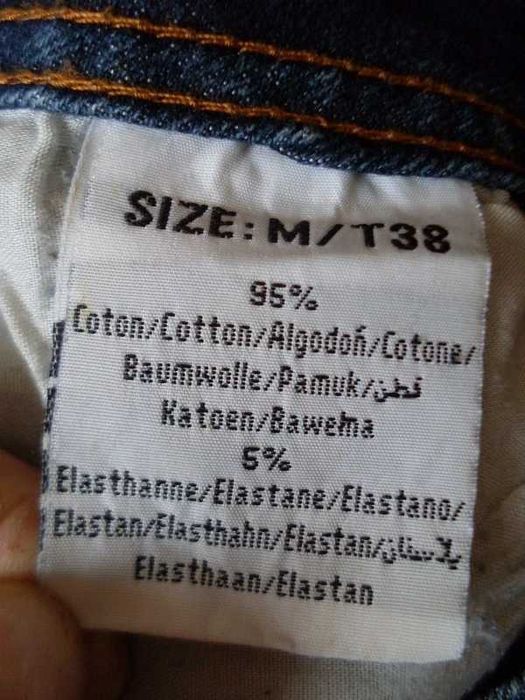 dżinsy granatowe rurki biodrówki 36