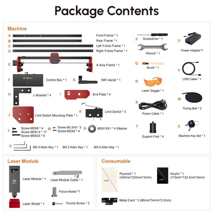 Laser Engraver Algolaser DIY Kit 10W