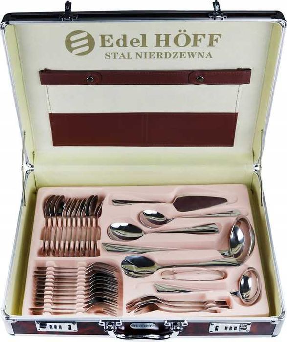 Sztućce z połyskiem 72szt. Zestaw sztućców na 12 osób,komplet obiadowy