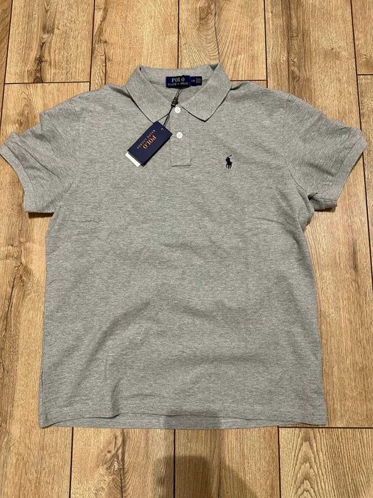 koszulka POLO ralph lauren szara meska nowa L