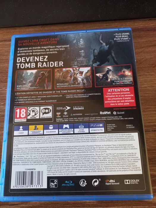 Shadow Of The Tomb Rider ps4