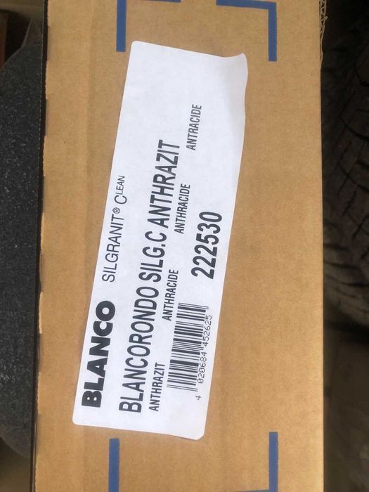Чёрная кухонная круглая мойка Бланко BLANCO Германия