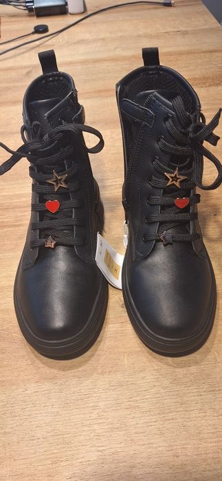 GEOX NOWE kozaki botki czarne r.33 J PHAOLAE