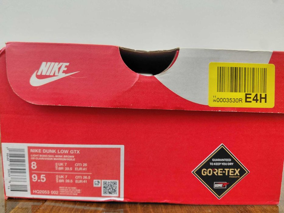 Nike Dunk Low Gore-Tex Beige/Brown | 41 (26 cm) | Оригінал