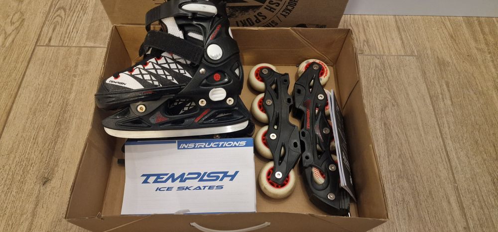 Łyżworolki regulowane Tempish 29-32 chłopięce naostrzone