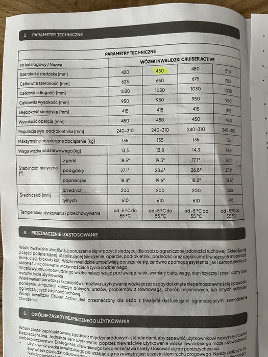 Wózek inwalidzki