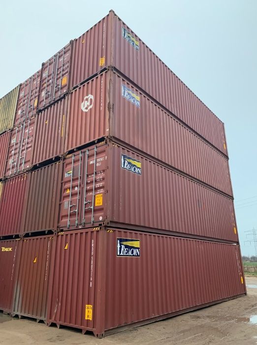 Kontener morski 40 DV/HC, magazynowy - super stan! Podwyższany 12 m