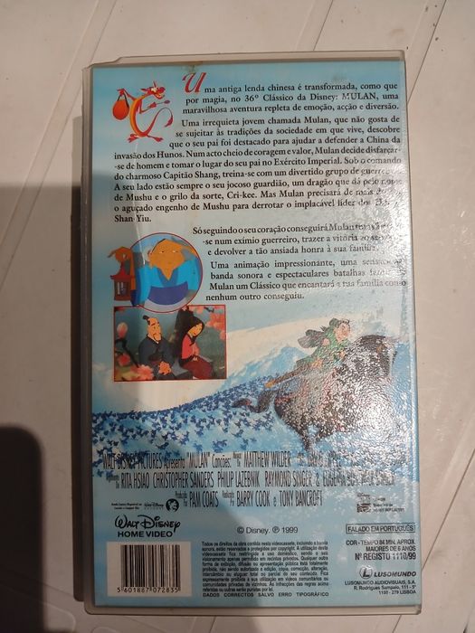 VHS, Mulan, Walt Disney