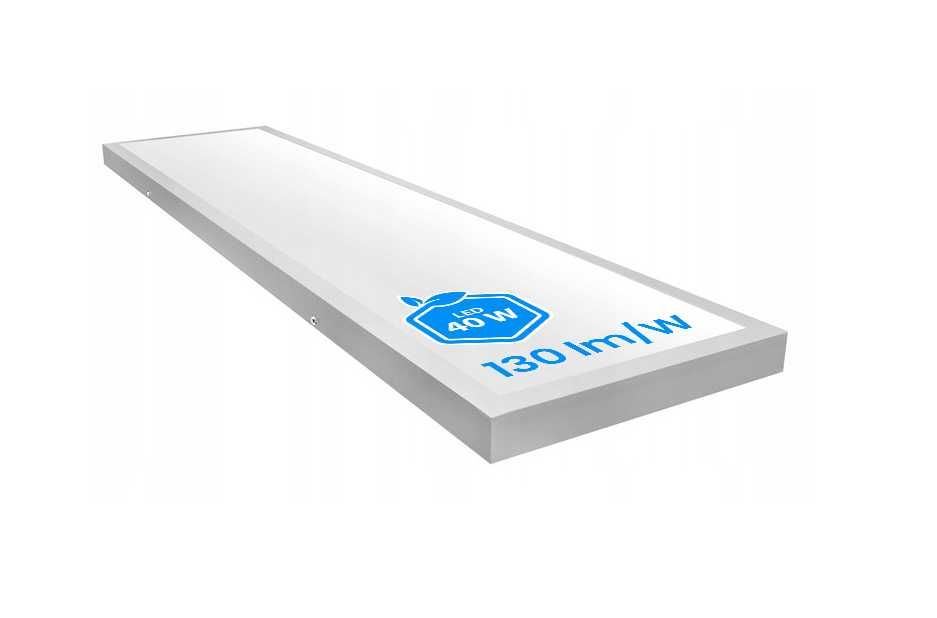 Panel LED Plafon Syntron 40W 120x30cm 4000K Natynkowy Biały 130LM/W