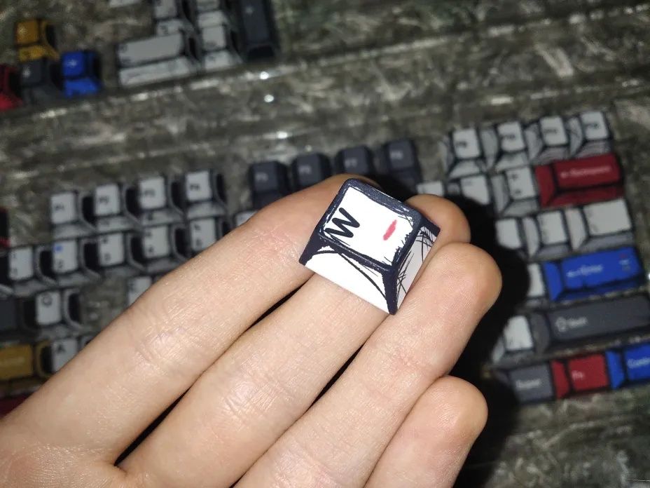 Atk Comic Mecha-Themed Keycaps