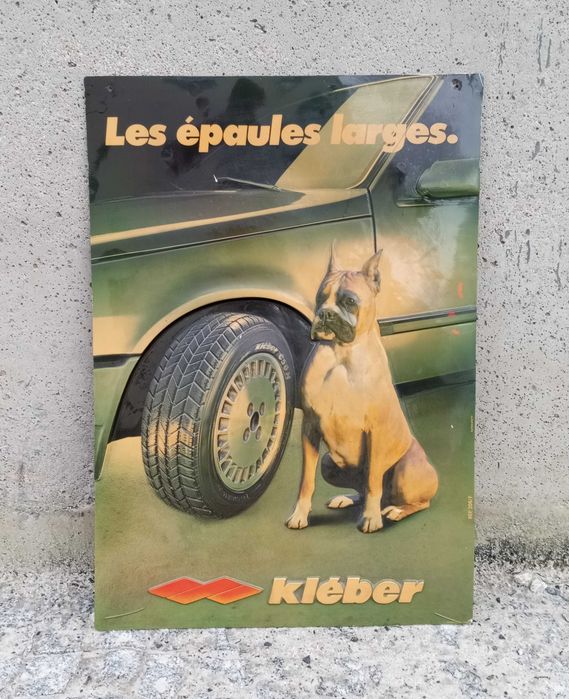 Placa publicitária Pneus Kléber