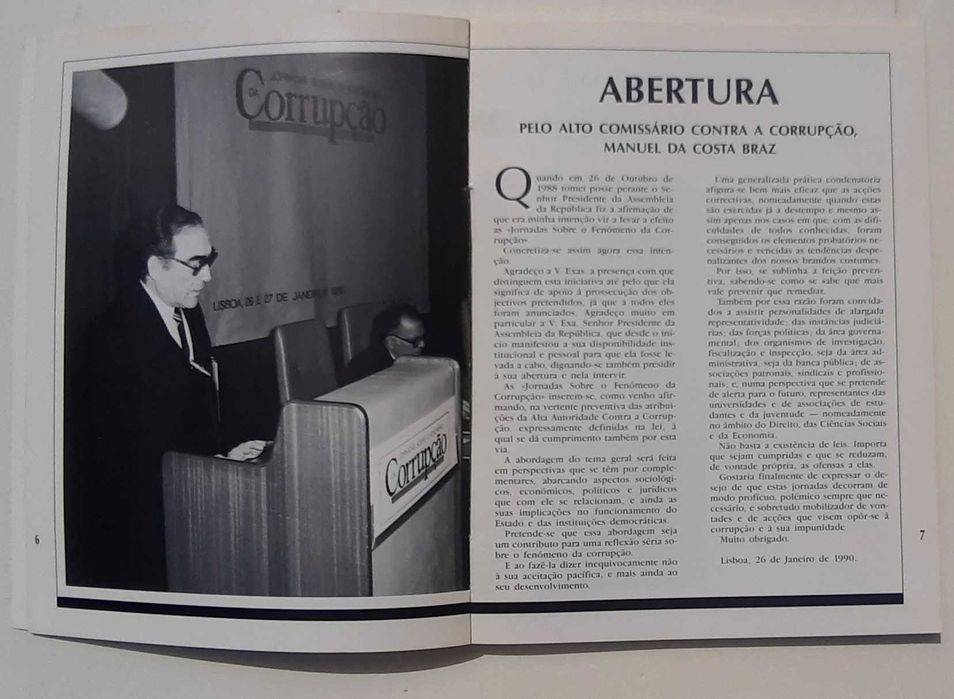 Livro Jornadas sobre o Fenómeno da Corrupção