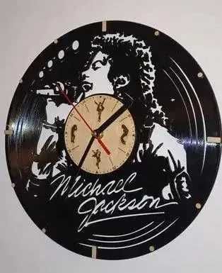 Zegar płyta winylowa Michael Jackson, ścienny