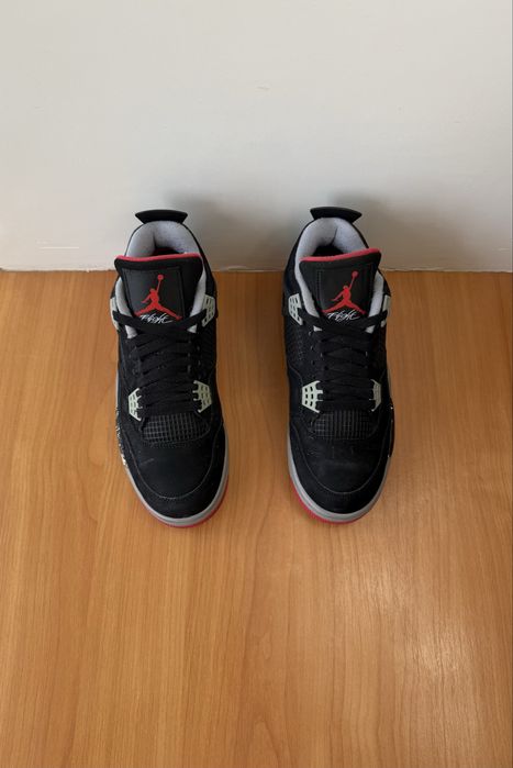 Кроссовки Nike Air Jordan 4 Retro размер 41 оригинал мужские чёрные джордан спортивные