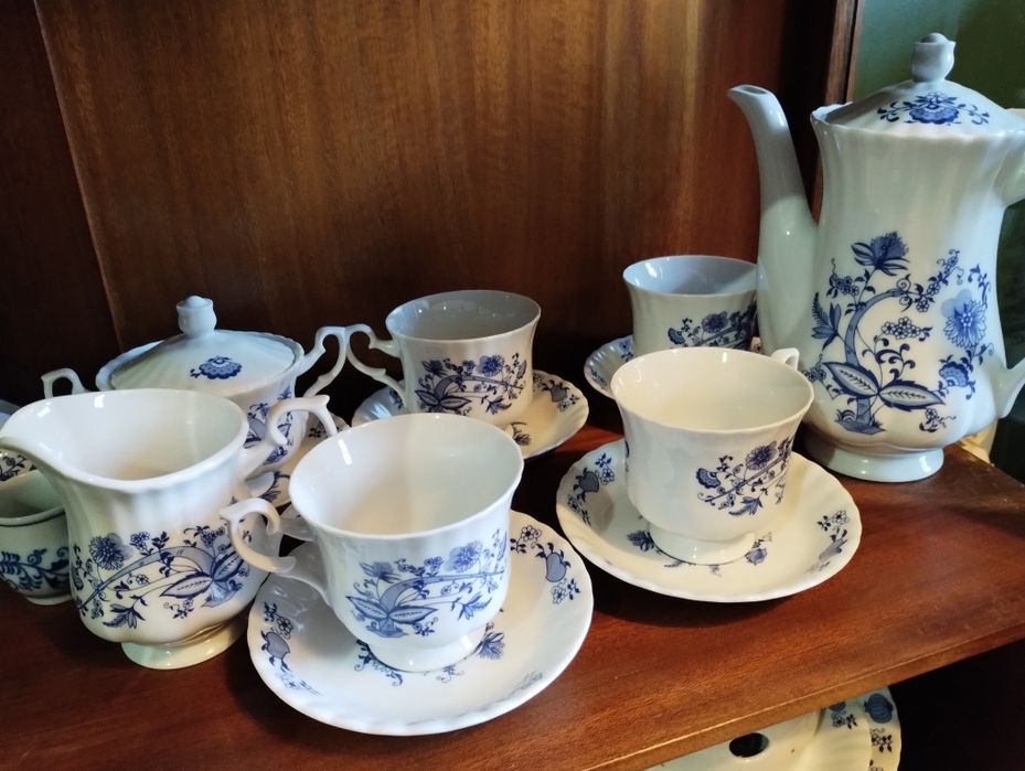 Serwis cebulowy Chodzież zestaw wzór cebulowy