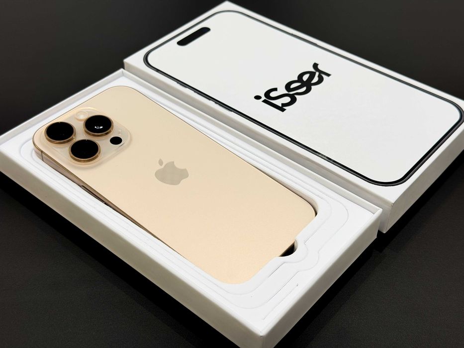 iPhone 16 Pro 128GB • eSIM • RATY 0% • JAK NOWY • Pustynny • Gwarancja