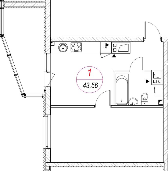 СРОЧНО!1комн квартира 50м в рассрочку без удорожания 20 мес.Всего 46К.