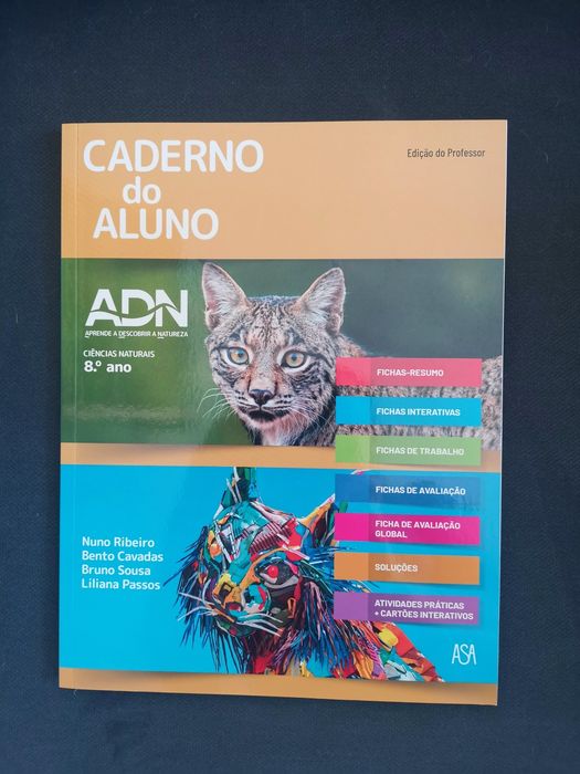 Caderno de atividades novo - ciências naturais do 8 ano  - ADN 8