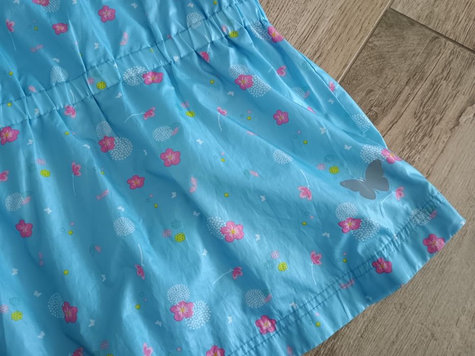 Kurtka przeciwdeszczowa nieprzemakalna deszczówka 128 cm 5,10,15