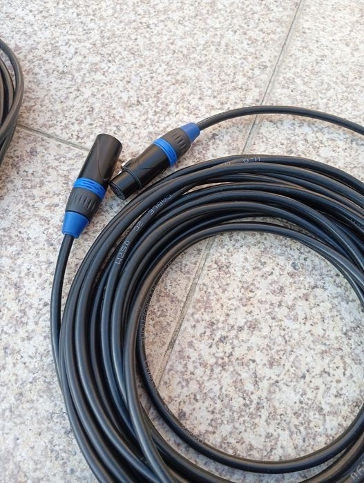 4 cabos xlr 10m Novos