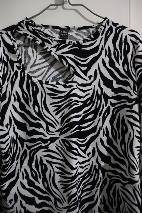Camisola estampa zebra