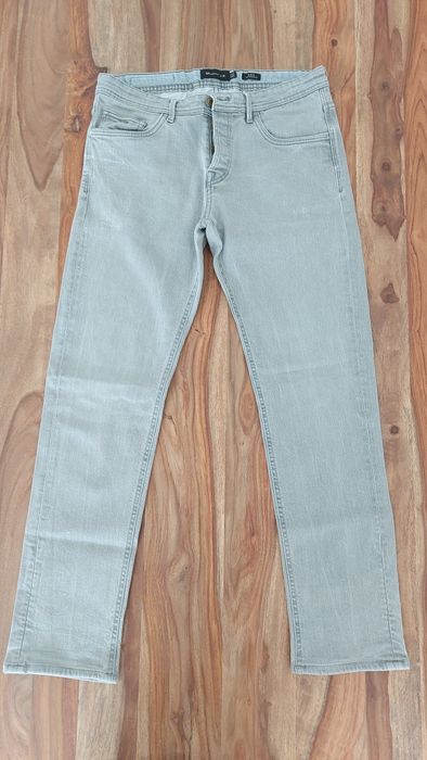 Calças ganga cinzentas Massimo Dutti. Tamanho 40