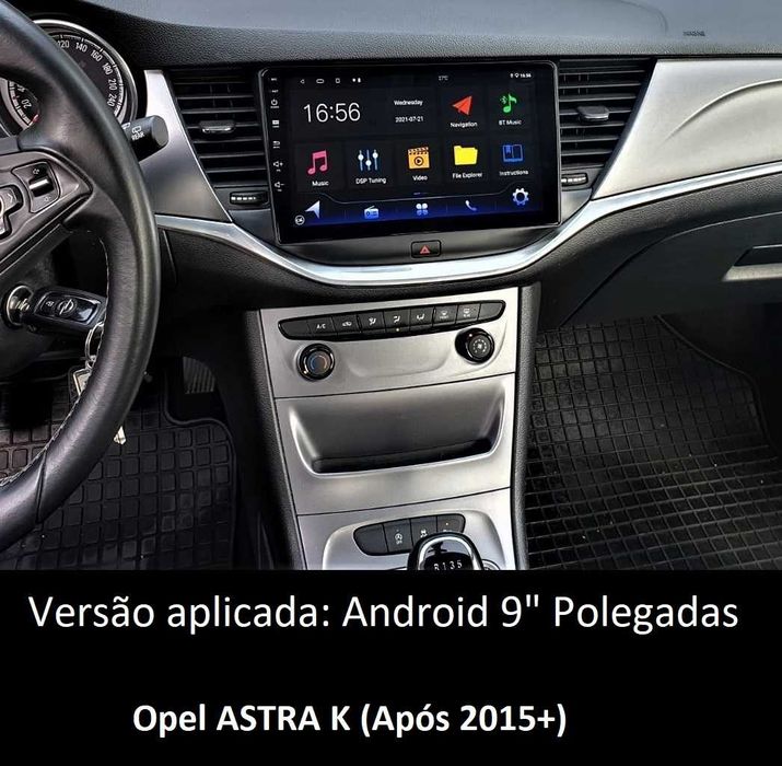 Rádio 2DIN 9" [4+64GB] • Opel Astra J • K (2008 a 2019) • Android GPS