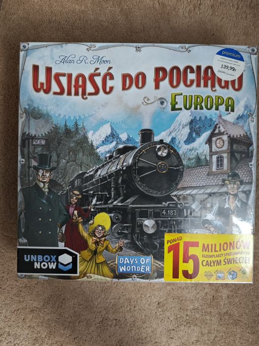 Wsiąść do pociągu Europa gra planszowa nowa w foilii