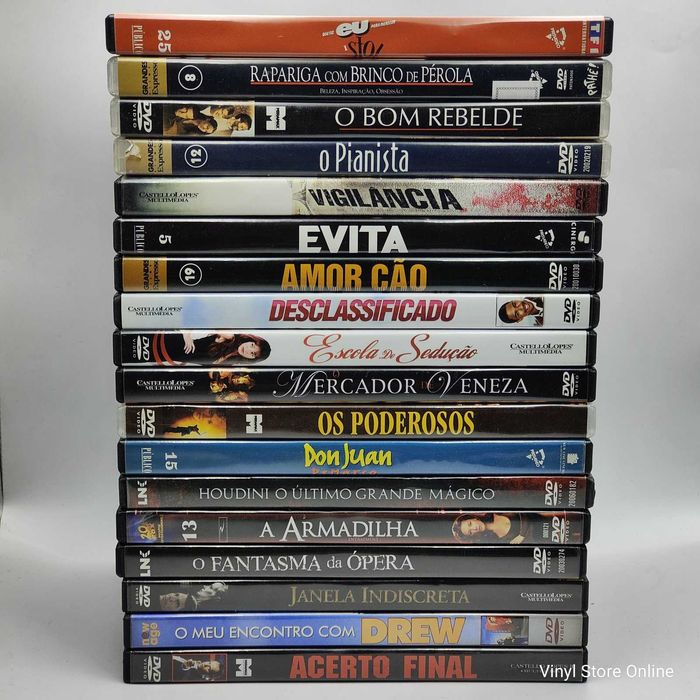 DVD 10/3 - Lote de 18 Filmes DVD's Diversos - Ref. VI