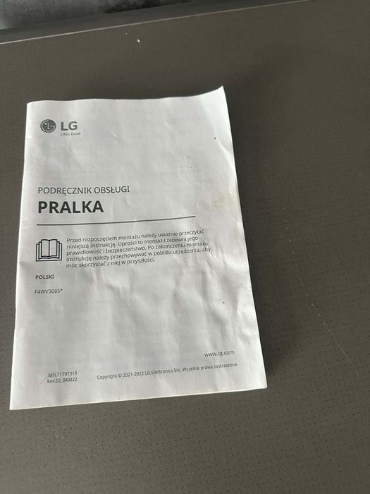 Pralka LG działa