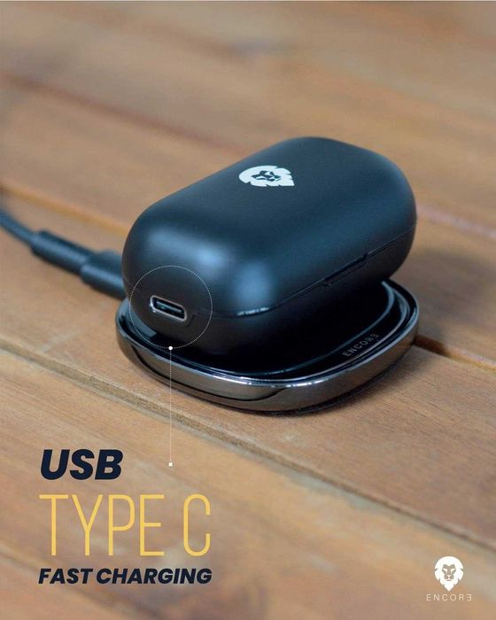 Słuchawki Bezprzewodowe ENCORE FLYTOUCH Indukcja IPX5 Głęboki Bas