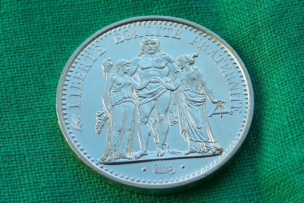 Francja 10 franków 1967 Ag