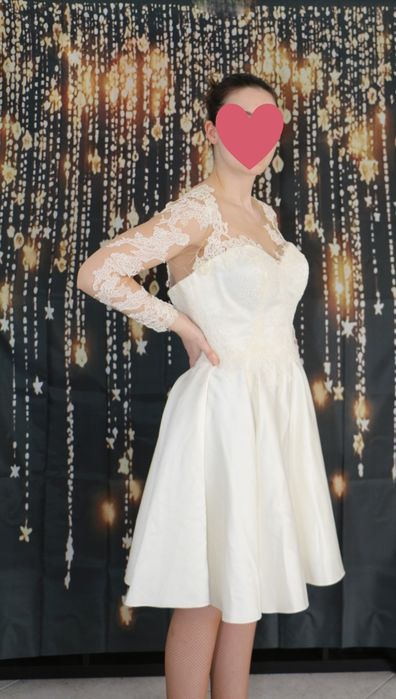 Vestido de noiva dois em um