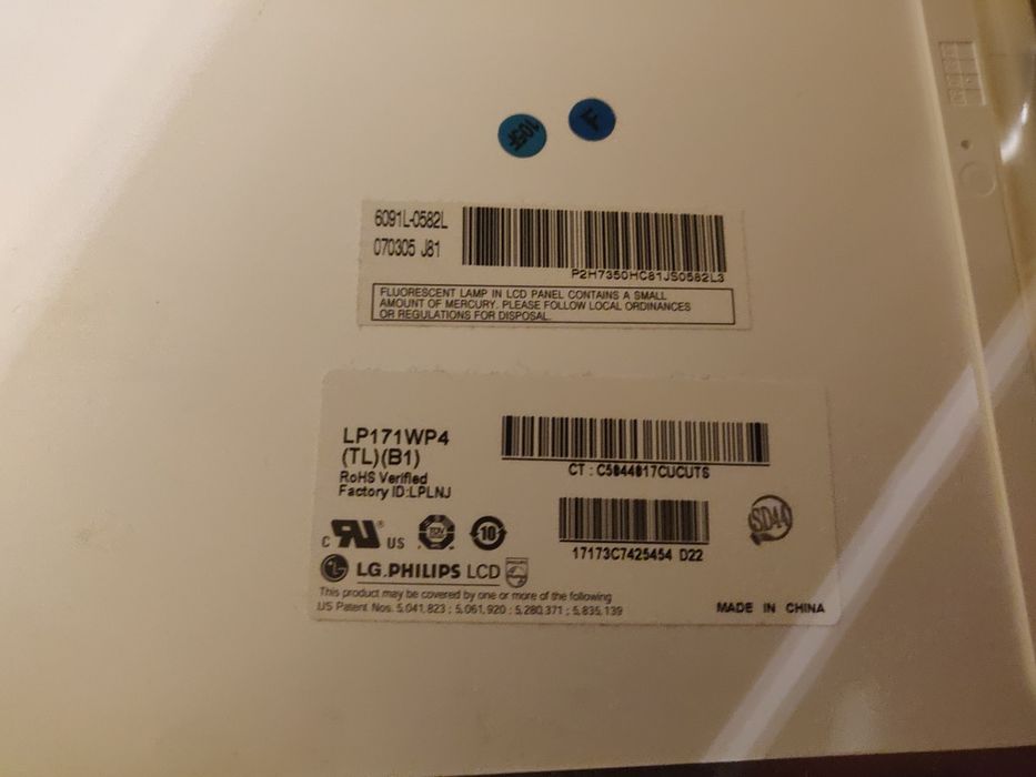 LCD para portátil 17 polegadas