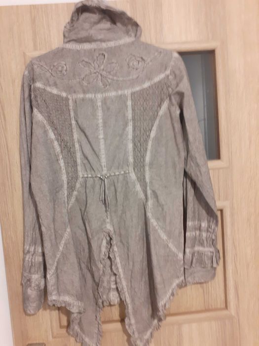 Koszula ciekawa jasny beż unikatowa